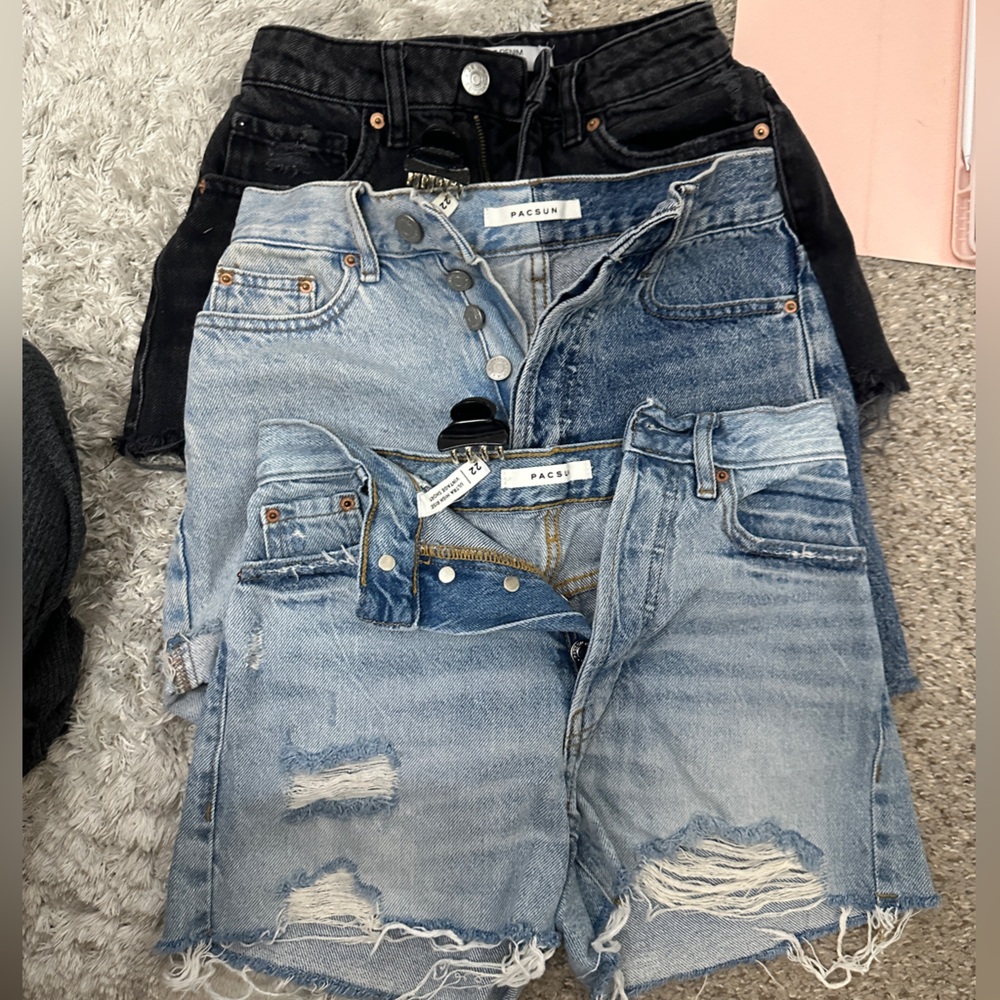 Pacsun And Garage jean shorts